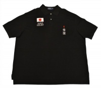 Polo Ralph Lauren Men's Big Pony Japan Relief Mesh Polo Shirt Black Polo Ralph Lauren Men's Big Pony Japan Relief Mesh Polo Shirt Black