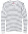 Layer it up or rock it on its own, this striped thermal from American Rag is ready to go.