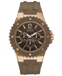 A durable sport watch with the rugged style you expect from GUESS. A durable sport watch with the rugged style you expect from GUESS.