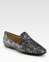 Light-catching glitter adds sparkle to this timeless favorite with a durable rubber sole. Glitter-coated fabric upperLeather liningRubber solePadded insoleMade in Italy