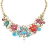 Betsey Johnson Jewels of the Sea Crab Multi-Charm Necklace, 20