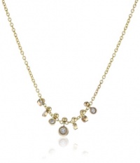 Mizuki 14k Cable Chain Necklace With Diamond Bezel Mizuki 14k Cable Chain Necklace With Diamond Bezel