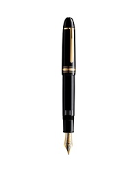 Exquisite gold detailing speaks to the luxe opulence of this well-crafted fountain pen from the ever artful Montblanc. Exquisite gold detailing speaks to the luxe opulence of this well-crafted fountain pen from the ever artful Montblanc.
