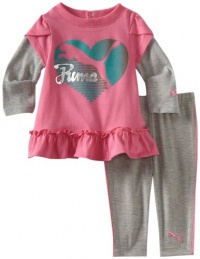 Puma - Kids Baby-Girls Infant Promo Legging Set, Azalea, 24 Months Puma - Kids Baby-Girls Infant Promo Legging Set, Azalea, 24 Months