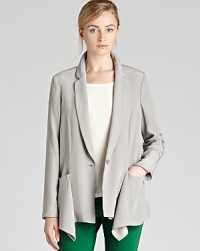 This lightweight blazer by REISS offers a seamless transition to fall, flaunting a fluid fit, deep v neckline and a feminine silhouette. Throw it on over skinny jeans or tapered trousers for laid-back luxe. This lightweight blazer by REISS offers a seamless transition to fall, flaunting a fluid fit, deep v neckline and a feminine silhouette. Throw it on over skinny jeans or tapered trousers for laid-back luxe.