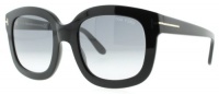 Tom Ford 0279S 01B Black Christophe Square Sunglasses Lens Category 2 Tom Ford 0279S 01B Black Christophe Square Sunglasses Lens Category 2