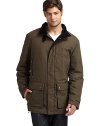 THE LOOKBreathable water and wind-resistant fabricCorduroy-lined stand collar with buckle accentZip and snap closureDual zip pocketsInner pocketsDual flap pocket with snap closuresZip-out removable liningDrawstring hemTHE FITAbout 32 from shoulder to hemTHE MATERIALCotton/polyester/nylonFully linedCARE & ORIGINDry cleanImported