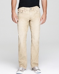 True Religion's straight leg Ricky silhouette undergoes a transformation in cool corduroy for a textured touch to your casual wardrobe. True Religion's straight leg Ricky silhouette undergoes a transformation in cool corduroy for a textured touch to your casual wardrobe.