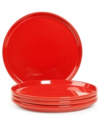 Keep the kitchen and table in check with Stax Living dinnerware. A cherry-red glaze adorns salad plates for everyday use, in a shape designed for efficient stacking and storage. Perfect for small spaces! Keep the kitchen and table in check with Stax Living dinnerware. A cherry-red glaze adorns salad plates for everyday use, in a shape designed for efficient stacking and storage. Perfect for small spaces!