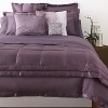 Soft and seductive ottoman striped duvet trimmed with a 1.25 silk flange.