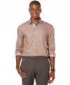 Dress it up for work or down for play, this handsome Perry Ellis shirt is versatile and stylish.