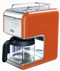 DeLonghi Kmix 5-Cup Drip Coffee Maker, Orange