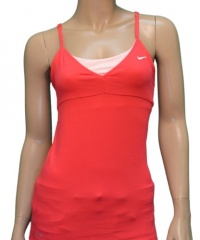 Nike Women's Dri-Fit Long Pile Adjustable Sports Bra Tank Top Shirt - Pink Nike Women's Dri-Fit Long Pile Adjustable Sports Bra Tank Top Shirt - Pink