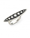 THE LOOKQuill CollectionQuill detail with dot accentsSterling silver settingTHE MEASUREMENTWidth, about 1½ORIGINImported