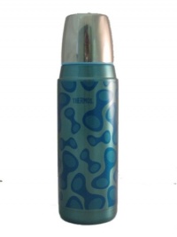 Thermos Stainless Steel Beverage Bottle, 16 Oz/ 480 mL, (Blue Lava Design) Thermos Stainless Steel Beverage Bottle, 16 Oz/ 480 mL, (Blue Lava Design)