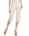 Welcome summer in Karen Scott's cropped capris. Pair them with a tee and espadrilles for essential warm-weather style.