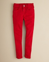 Rendered in lush hues and super skinny stylings, True Religion's overdyed jeans are designed to add a bold pop of color to accent her everyday ensembles. Rendered in lush hues and super skinny stylings, True Religion's overdyed jeans are designed to add a bold pop of color to accent her everyday ensembles.