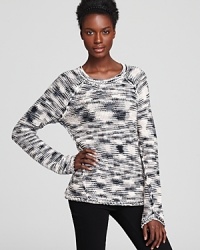 Embrace the abstract and make an artistic statement in this Rebecca Taylor tie dye sweater, boasting exposed seams and trend-right texture. Embrace the abstract and make an artistic statement in this Rebecca Taylor tie dye sweater, boasting exposed seams and trend-right texture.