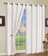 5 Colors - Mira Grommet Window Curtain Panels 58 x 108 - White