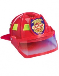 Deluxe Child Firefighter Hard Hat Toy Helmet & Visor Deluxe Child Firefighter Hard Hat Toy Helmet & Visor