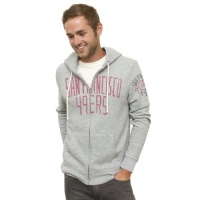 NFL San Francisco 49ers Zip Hoodie, Grey NFL San Francisco 49ers Zip Hoodie, Grey