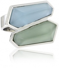 Kenneth Cole New York Urban Sea Glass Faceted Double Bead Ring, Size 7.5 Kenneth Cole New York Urban Sea Glass Faceted Double Bead Ring, Size 7.5