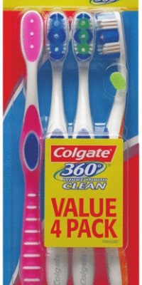 Colgate 360 Degree Adult Full Head, Soft Toothbrush, 4-Count Colgate 360 Degree Adult Full Head, Soft Toothbrush, 4-Count