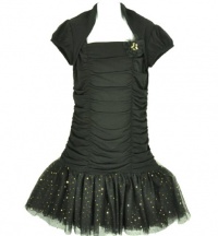 BCX Girl Color Point Dress Black 14 BCX Girl Color Point Dress Black 14