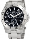Invicta Men's 1442 Black Dial Stainless-Steel Watch
