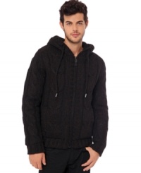 Part classic hoodie, part comfy sweater, Buffalo David Bitton's knitted creation will add some major style points to your casual look. Part classic hoodie, part comfy sweater, Buffalo David Bitton's knitted creation will add some major style points to your casual look.