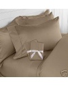 Egyptian 1500 Thread Count Solid Sheet Set - Queen/Taupe