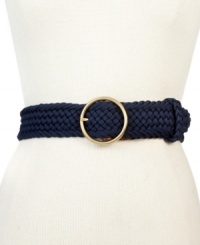 Weave your way to serious styling with this gorgeous braided belt from Tommy Hilfiger. The intricately woven pattern will accentuate your silhouette and make any ensemble instantly eye-catching. Weave your way to serious styling with this gorgeous braided belt from Tommy Hilfiger. The intricately woven pattern will accentuate your silhouette and make any ensemble instantly eye-catching.