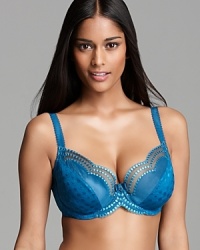 Wacoal gives this classic fit bra a playful edge with all-over polka dots and alluring mesh trim. Style #855185. Wacoal gives this classic fit bra a playful edge with all-over polka dots and alluring mesh trim. Style #855185.