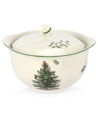 With an historic pattern starring the most cherished symbol of the season, Spode's mini Christmas Tree casserole is a festive gift to holiday homes. A lid makes it perfect for keeping dips or toppings fresh. With embossed detail. With an historic pattern starring the most cherished symbol of the season, Spode's mini Christmas Tree casserole is a festive gift to holiday homes. A lid makes it perfect for keeping dips or toppings fresh. With embossed detail.