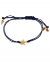 Catch a star. The RACHEL Rachel Roy bracelet features a star charm crafted from gold-tone mixed metal and glass stones tied together by a cotton cord. Approximate diameter: 1/2 inch to 8 inches.