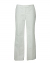 Elie Tahari womens white straight leg collette pant 6