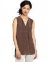 French Connection Women's High Summer Top, Brown, 4