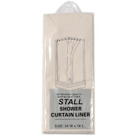 Carnation Home Fashions Stall Vinyl Shower Curtain Liner, 54-Inch by 78-Inch, Super Clear Carnation Home Fashions Stall Vinyl Shower Curtain Liner, 54-Inch by 78-Inch, Super Clear