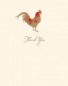 Graphique de France French Rooster Boxed Thank You Notes, 4.25 x 5.5 Inches, Cream (L812CB)