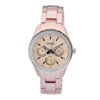 Fossil Women's ES2975 Quartz Rose Dial Aluminum Watch Fossil Women's ES2975 Quartz Rose Dial Aluminum Watch