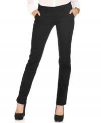 Closet staple alert! Dress these sleek, skinny-leg trousers with anything from a floaty blouse to a crisp white button-down -- and achieve a look that's seriously polished. Closet staple alert! Dress these sleek, skinny-leg trousers with anything from a floaty blouse to a crisp white button-down -- and achieve a look that's seriously polished.
