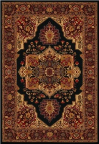 Couristan 2829/5123 Everest Antique Sarouk/Black 2-Feet 7-Inch by 7-Feet 10-Inch Runner Rug Couristan 2829/5123 Everest Antique Sarouk/Black 2-Feet 7-Inch by 7-Feet 10-Inch Runner Rug
