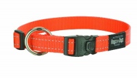 Rogz Reflective 3/4-Inch Fanbelt Dog Collar, Medium to Large, Orange Rogz Reflective 3/4-Inch Fanbelt Dog Collar, Medium to Large, Orange