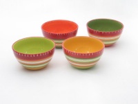 Certified International Hot Tamale Ice Cream Bowl, Set of 4 Assorted Designs Certified International Hot Tamale Ice Cream Bowl, Set of 4 Assorted Designs