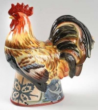 Certified International Lille Rooster 3-D Cookie Jar, 12-Inch High Certified International Lille Rooster 3-D Cookie Jar, 12-Inch High
