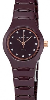 Skagen Women's 816XSDXC1 Ceramic Brown Ceramic Watch