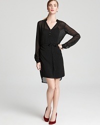Part sophisticated, part cool, this polka-dot Velvet by Graham & Spencer dress will take you from work to play with the quick switch of a shoe. Part sophisticated, part cool, this polka-dot Velvet by Graham & Spencer dress will take you from work to play with the quick switch of a shoe.