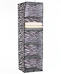 Don't get hung up on your space! This hanging accessory shelf simplifies organization & storage with easy-access cubbies that keep everything from sweaters to scarves sitting pretty. 1-year warranty. Don't get hung up on your space! This hanging accessory shelf simplifies organization & storage with easy-access cubbies that keep everything from sweaters to scarves sitting pretty. 1-year warranty.
