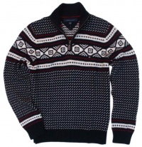 Tommy Hilfiger Mens 1/4 Zip Pullover Sweater - M - Navy Tommy Hilfiger Mens 1/4 Zip Pullover Sweater - M - Navy