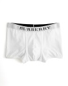 Underwear briefs with contrasting Burberry logo across elastic waistband.